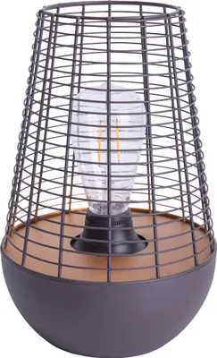 Produktbild von Näve Leuchten LED Dekoleuchte "BALUMO" H: 27cm LED Dekoleuchte "BALUMO" H: 27cm LED Dekoleuchte "BALUMO" H: 27cm, aus Metall in Schwarz und Kupfer, warmweiß, 2700K/4lm – Schiebeschalter – Timerfunktion