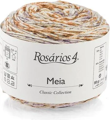 Produktbild von Rosarios 4 Meia Print 119 - Sportwolle aus Merino für vielseitige Projekte, waschmaschinenfest