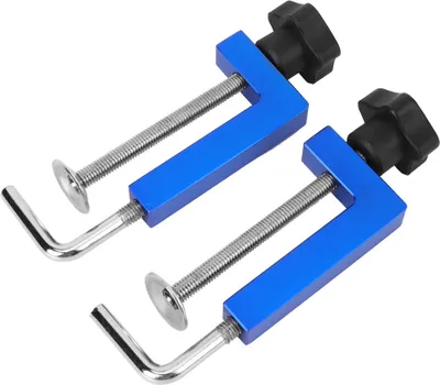 Produktbild von 2St. Zaunschellen Blau Universal Multifunktional Holzbearbeitung Befestigung Werkzeuge 100mm