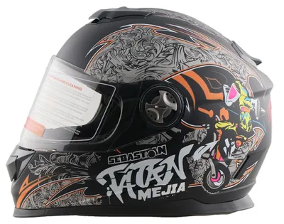Produktbild von Integralhelm Helm Kinderhelm Motorradhelm Crosshelm Mejia Schwarz matt Größe XS