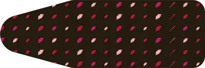 Immagine prodotto di Coperchio da stiro universale Laurastar Lips, 131×55 cm, 100% cotone, segni di piegatura, sistema a clip, lavabile in lavatrice, per tutte le marche