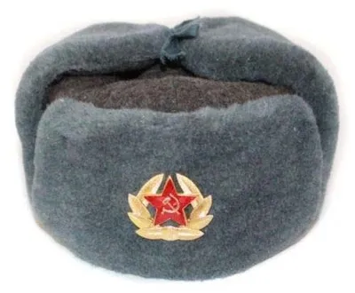 Produktbild von Wintermilitärhut aus Filz mit Ohrenklappen, Verschiedene Größen