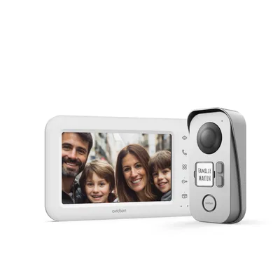 Produktbild von Kabelgebundenes Videotelefon - 2-Familien-kompatibel mit Doppelsteuerung - Elia 2 Families - Avidsen - 112303