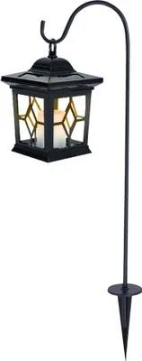 Produktbild von Solarleuchte, Metall, schwarz, Laterne, H 19 cm
