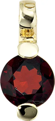 Produktbild von Goldanhänger Anhänger mit Granat rot 585 Gold Gelbgold für Damen