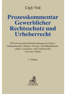 Produktbild von Prozesskommentar Gewerblicher Rechtsschutz und Urheberrecht