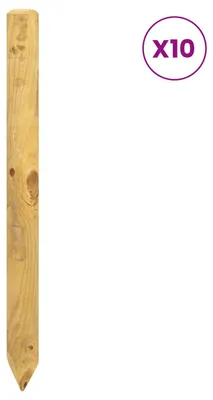 Immagine prodotto di vidaXL Pali per recinzione, 10 pezzi, verde, 100 cm, legno di pino massello