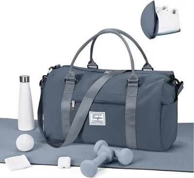 Image de Sac de sport avec compartiment à chaussures, 1 pièce, idéal pour le fitness et l'entraînement