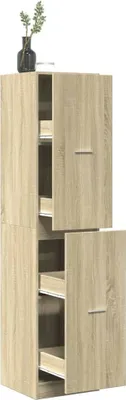 Produktbild von vidaXL Apothekerschrank Sonoma-Eiche 40x41x174,5 cm Holzwerkstoff