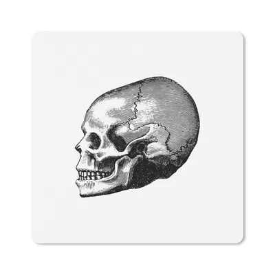 Produktbild von MuchoWow® Mauspad Mousepad Vintage - Totenkopf - Retro 30x30 cm - Mousepads - Maus Mat - Pad - Mausunterlage - Gaming