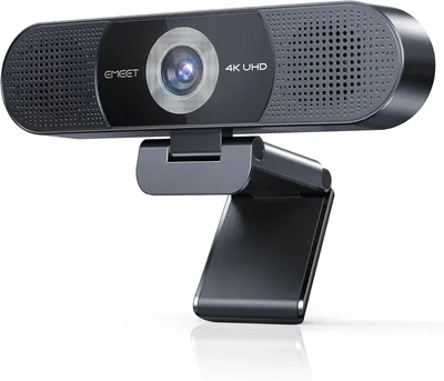 Productafbeelding van 3-in-1 4K webcam met 4 ruisonderdrukkende microfoons en 2 luidsprekers