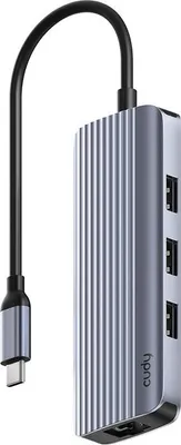 Image de Cudy CUDY 6-IN-1 USB-C Hub with GbE & 4K60Hz HDMI