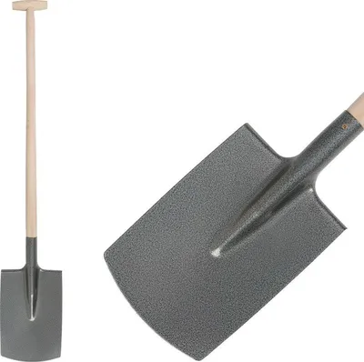 Immagine prodotto di Vanga S592.WH dritta, KomaXit, manico in legno a T