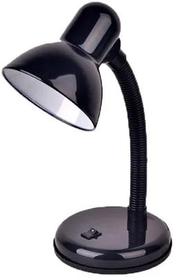Obrázok produktu pre Stolná lampa z ocele a plastu, čierna
