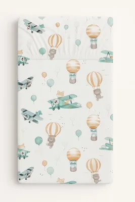Produktbild von Spannbettlaken Baumwolle 120x60 cm – Laken – passgenau und weich für Babys