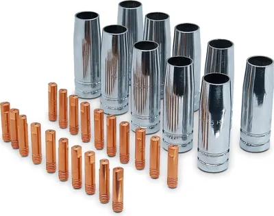 Produktbild von VECTOR WELDING Verschleißteile SET: MIG MAG Zubehör Set 30 Teile Ø 1,0mm | MB-15