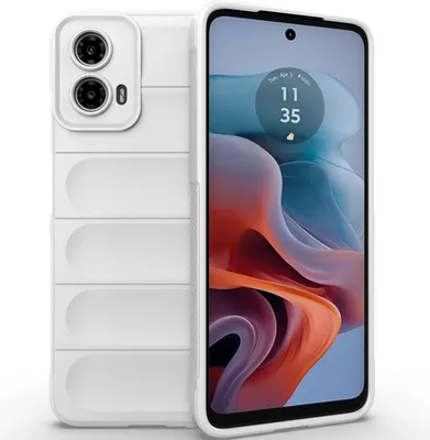 Produktbild von Handyhülle für Motorola Moto G34 Weich TPU Silikon Stossfest Anti-rutsch Hülle Weiß