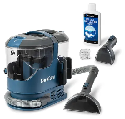 Image de Aspirateur-laveur Vacmaster : nettoyeur de tapis et détachant pour tapis, moquettes, tissus d'ameublement, escaliers et voitures, 800 W, SCA0801