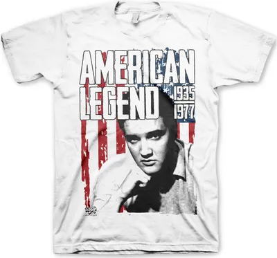 Produktbild von Elvis Presley - American Legend T-Shirt - Large - White