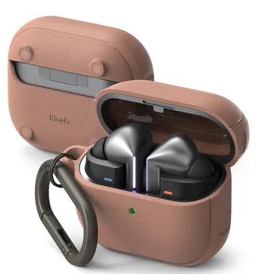 Obrázok produktu pre Ringke Ochranné Puzdro Onyx Magnetic - pre Samsung Galaxy Buds 3 / 3 Pro, Protišmyková Textúra, Otvor pre Karabínu - Korálová