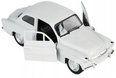 Produktbild von Welly Skoda Octavia Oldtimer Modellauto Weiß Detailgetreu