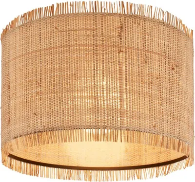Zdjęcie produktu dla Lampa sufitowa Lampa sufitowa Salon Sypialnia Przedpokój Słomiany klosz Boho