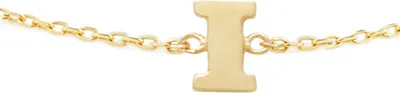 Produktbild von New Bling 9NBG-901I Goldarmband mit Buchstabe I - 6mm - Ankerglied - 16+1+1cm - Initialschmuck - 14 Karat - Gold
