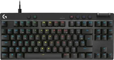 Obrázek produktu pro Herní klávesnice Logitech G Pro X TKL Rapid, kabelová, AZERTY, magnetické spínače, RGB, černá