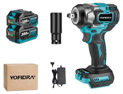 Obrázek produktu pro Elektrický klíč, bezuhlíkový motor, 1200 N.m kroutící moment, 2xBaterie sada-A