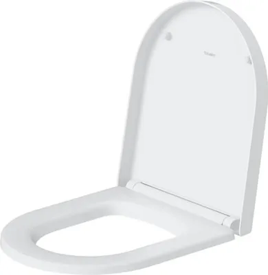 Immagine prodotto di Duravit ME by Starck Siège de WC Compact, charnières en acier inox, avec dispositif d'abaissement automatique, 0020190000, 0020190000