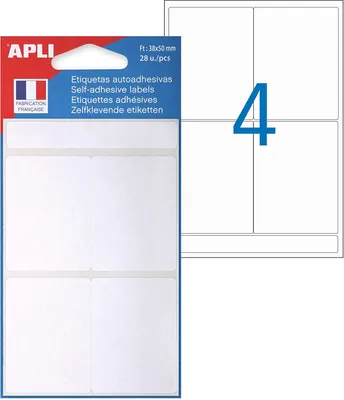 Obrázok produktu pre viacúčelové etikety agipa, 38 x 50 mm, biele