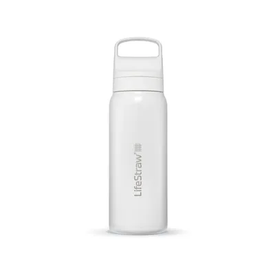 Immagine prodotto di LifeStraw bottiglia filtro acqua Go 2.0 in acciaio inox isolato 1 litro-Bianco