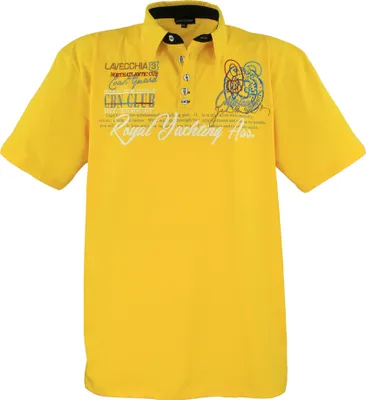 Produktbild von Lavecchia Herren Poloshirt LV-4688 (Gelb, 4XL)