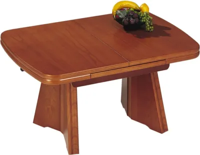Produktbild von Funktionstisch Callida höhenverstellbar und ausziehbar 90(130,5) x 65 x 54-73 Couchtisch massiv Kirschbaum 16023