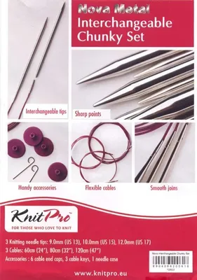 Produktbild von Famanu Nadelset Chunky Metall - Wechselbare Nadeln