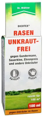 Produktbild von Dicotex Rasen Unkraut-Frei zur effektiven Unkrautbekämpfung - Rasen Unkrautvernichter Spray - Dicotex Rasenunkraut-Frei - 100 ml