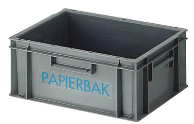 Produktbild von VEPA -Mülleimer - Papiersammlung Kunststoff 40x30x17,5 cm Grau