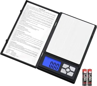 Zdjęcie produktu dla Uniwigh Cyfrowa kieszonkowa waga gramowa Dokładność 0,01 g, precyzyjna waga 500 g, waga kuchenna Oz do żywności, biżuterii, kawy, pieczenia, gotowania, leków,