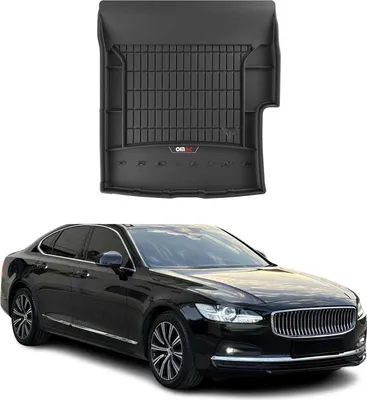 Imagen del producto de Bandeja de maletero de goma OMAC para Volvo S90 Hybrid (2016-2025), fabricada en TPE, para el compartimento de carga