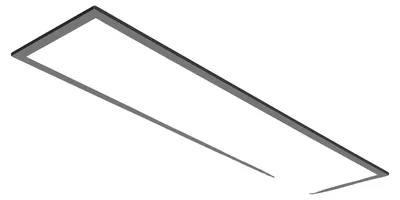 Image de Plafonnier, télécommande, variateur d'intensité, 1 pièce, 120 cm, lumière neutre, couleur noire