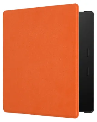 Produktbild von kwmobile Klapphülle kompatibel mit Amazon Kindle Oasis 10. Generation Hülle - Flipcase für den eReader aus Mikrofaser - Orange
