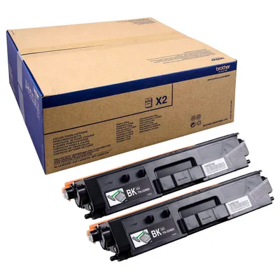 Image de Brother TN329BK - Pack de 2 - noir - original - cartouche de toner - pour Brother DCP-L8450CDW, HL-L8350CDW, HL-L8350CDWT, MFC-L8850CDW
