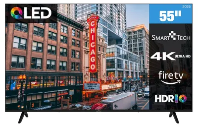 Produktbild von Smart Tech 55QF02KD QLED Fernseher 55 Zoll Fire TV HDR Smart TV mit 4K UHD und Triple-Tuner (2026), KI-generiertes Bild
