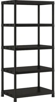 Immagine prodotto di Scaffale XL KETER Plus X/5, nero, 90 x 60 x 187 cm, 80 kg/ripiano, con 10 accessori porta attrezzi