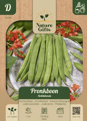 Produktbild von Zierbohne Roodbloeiende, Gemüsesamen von Nature Gifts Baltus