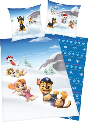 Produktbild von Einheitsgröße|Paw Patrol Bettwäsche Set 135 x 200 cm + 80 x 80 cm 4632485050998
