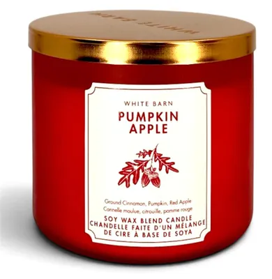 Image de Bougie parfumée Bath & Body Works, senteur "Pumpkin Apple", 411 g