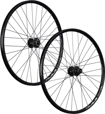 Produktbild von 27,5 Zoll Laufradsatz Taurus Hohlkammer Shimano Cues QB400 6 Loch Disc schwarz