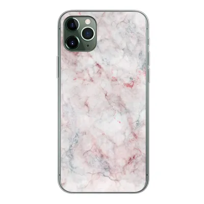 Produktbild von MuchoWow® Handyhülle Schutzhülle Hülle für iPhone 11 Pro Max Marmor - Rot - Naturstein Silikon Softcase Handy Hülle - Schutz