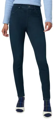 Obrázok produktu pre Dámske ultrajemné džínsy typu leggings s vysokým pásom, farba: tmavomodrá (indigo)